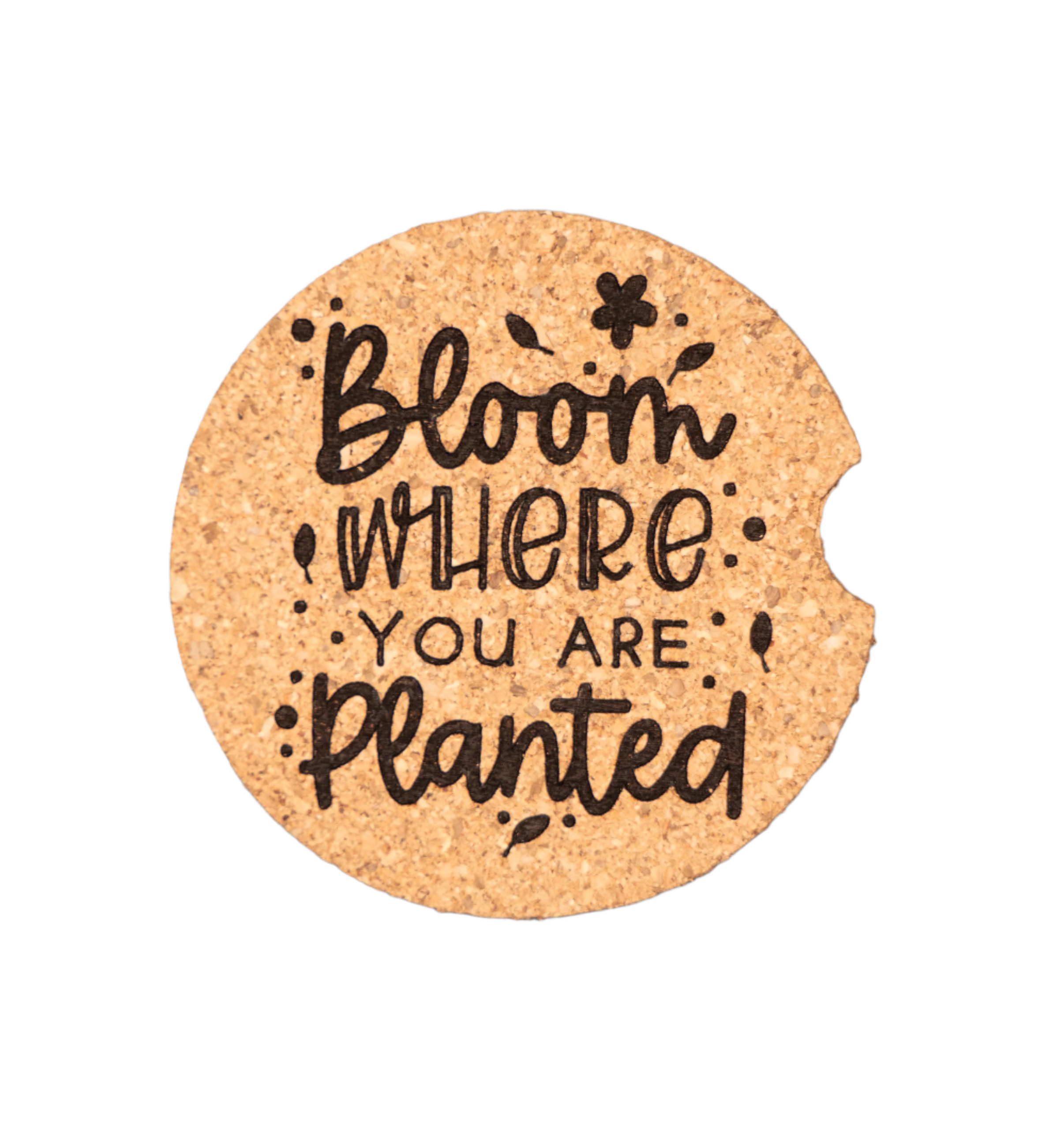 Bloom Where You Are Planted Car Coaster