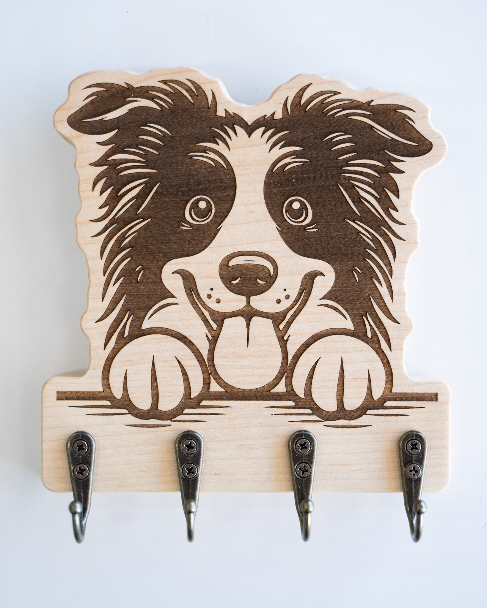 Custom Peeking Dog Key Hanger