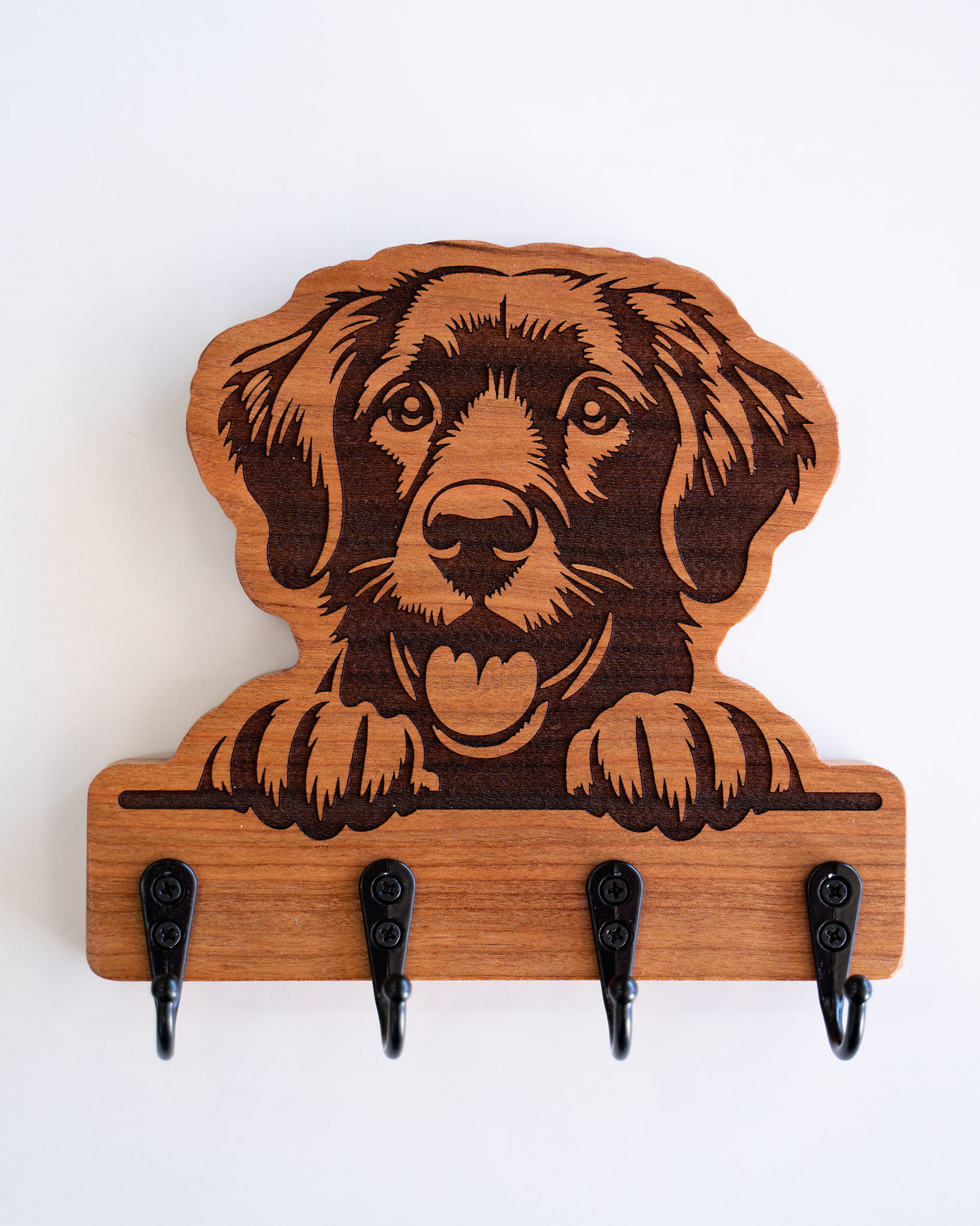 Custom Peeking Dog Key Hanger